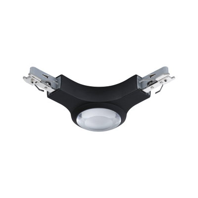 Schwarzes LED-Einbauleuchten-Adapterstück mit Metallklammern für flexible Lichtmontage