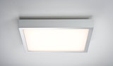Square ceiling light with aluminum frame and warm white LED for modern indoor lighting