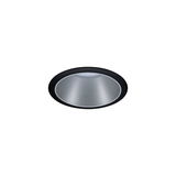 Ronde inbouwspot van aluminium in zwart en zilver voor moderne LED-plafondverlichting