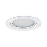 Spot encastré LED rond blanc avec verre dépoli pour un éclairage intérieur économique