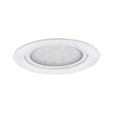 Spot encastré LED rond blanc avec verre dépoli pour un éclairage intérieur économique