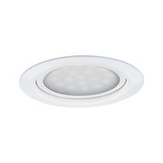 Spot encastré LED rond blanc avec verre dépoli pour un éclairage intérieur économique