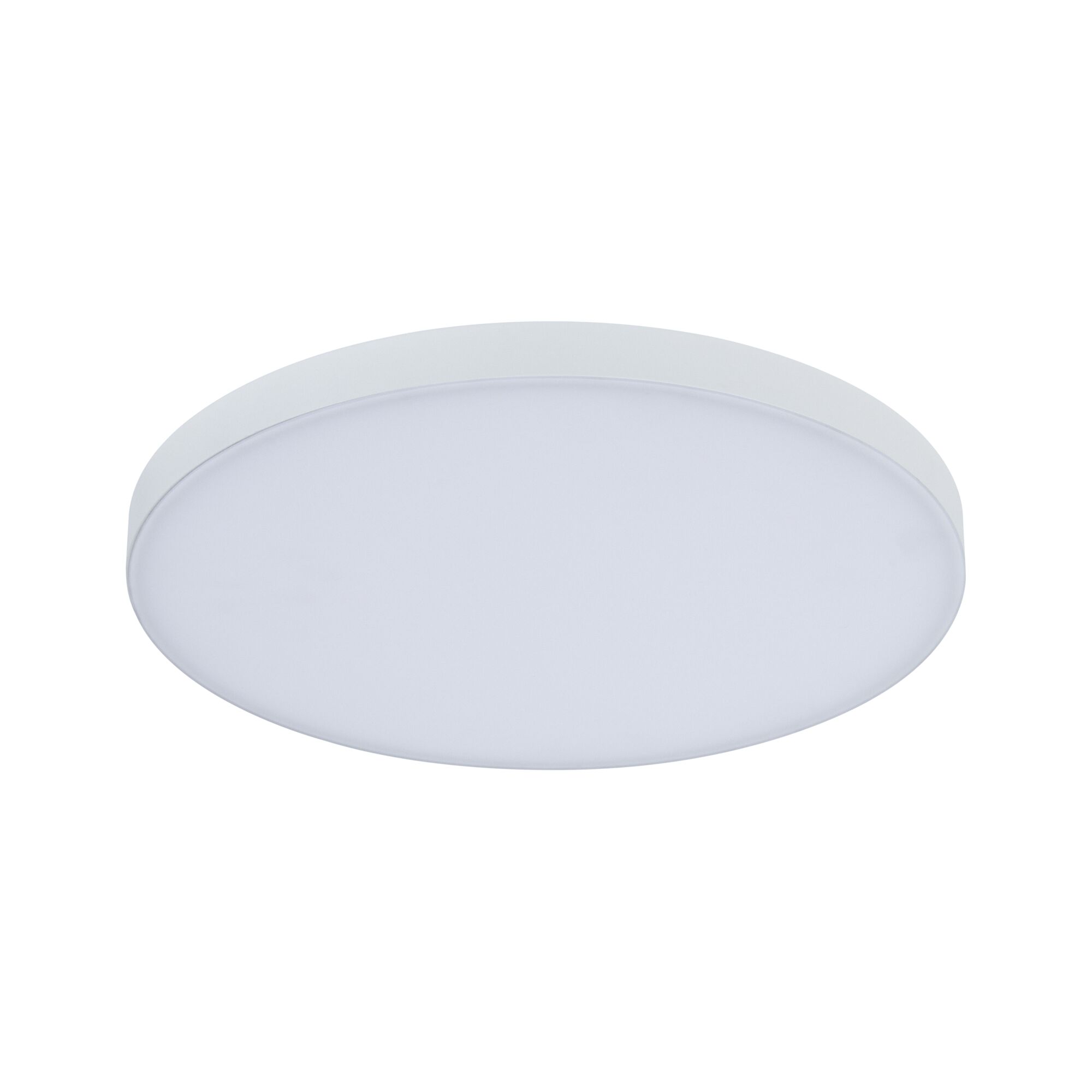 Rund hvid LED-loftlampe med mat plast diffuser til moderne belysning