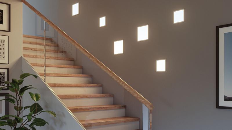 Paulmann LED Profile für den Ein- und Aufbau LED Panels zur Beleuchtung vvon Treppenaufgängen und Fluren