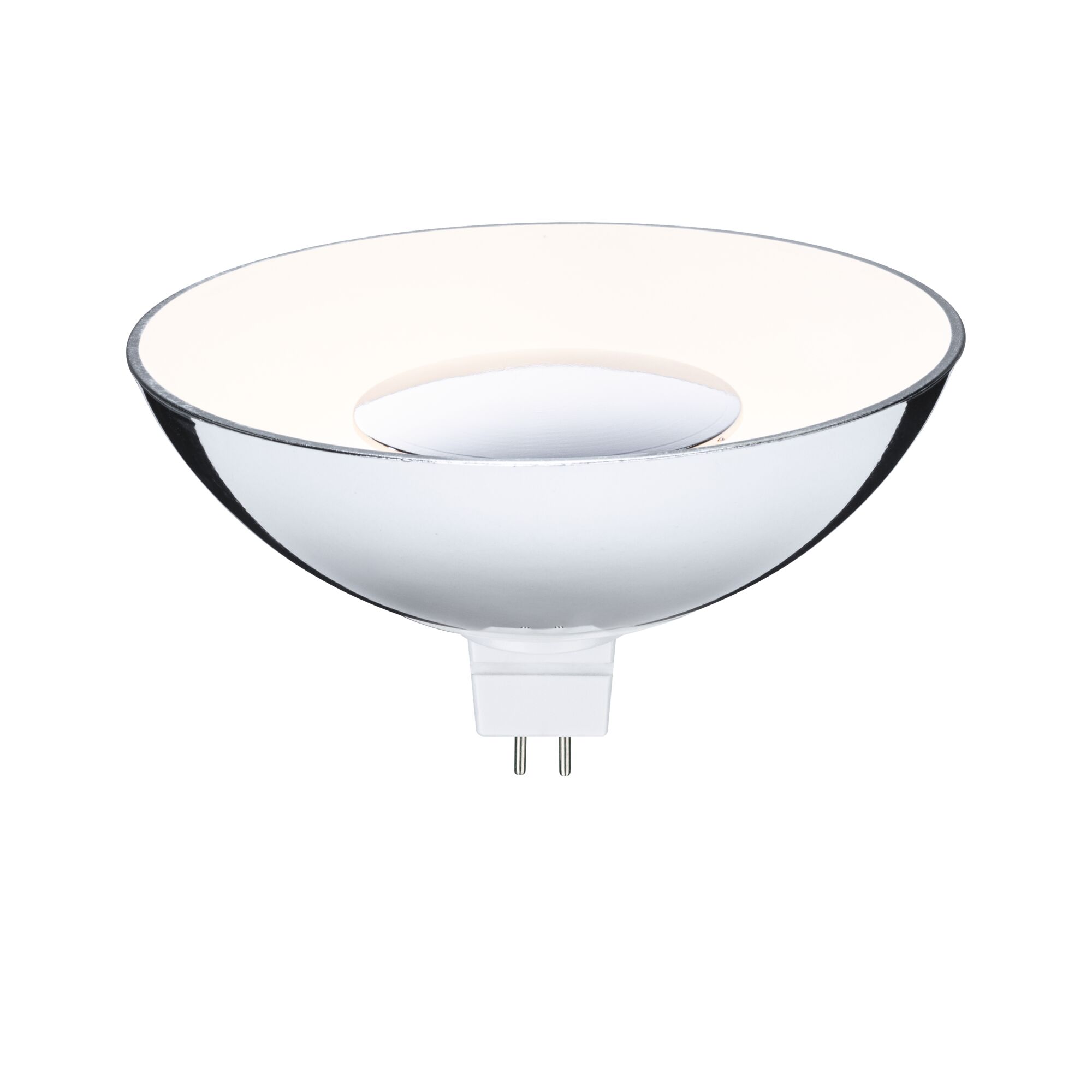 Lampe LED réfléchissante avec base MR16 argentée et lumière blanche pour éclairage économique