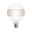 Modern Classic Edition Standaard 230 V LED Globe Ringspiegel E27 340lm 4,5W 2600K dimbaar Ringspiegel zwart Ronde LED-lamp met E27-fitting en decoratief grijs lijnpatroon op wit glas voor verlichting