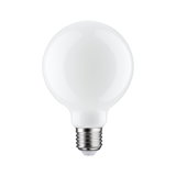 Ampoule LED ronde blanche avec culot E27 en verre pour éclairage économique