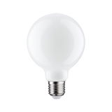 Ampoule LED ronde blanche avec culot E27 en verre pour éclairage économique