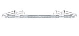 Rail de fixation en métal avec clips en plastique blanc et ressort pour installation de LED