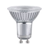 Clear glass LED reflector bulb with GU10 base, energy-saving light for home lighting