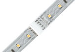 Bande LED argentée 24V avec LED blanc chaud pour éclairage flexible