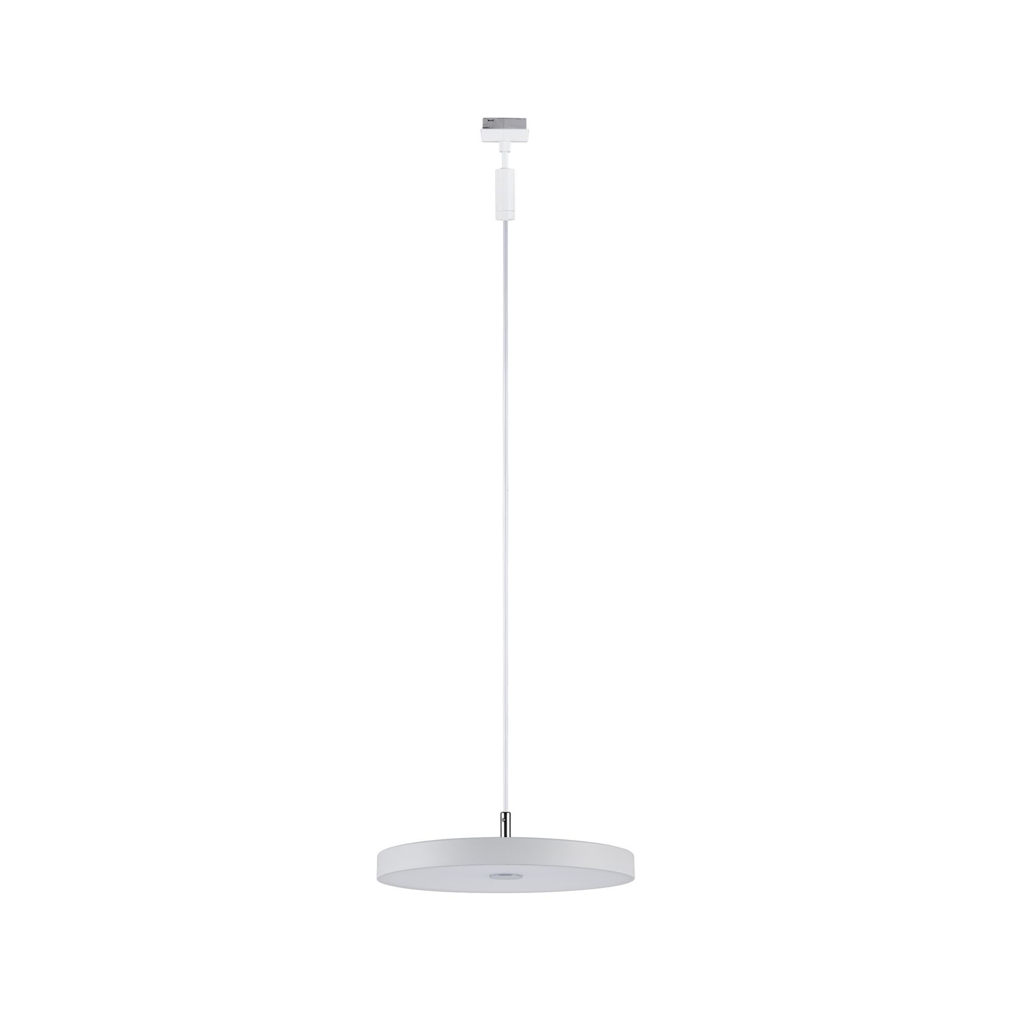 Moderne witte metalen LED-hanglamp met rond ontwerp voor stijlvolle kamerverlichting
