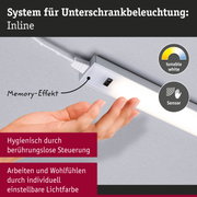 Sensor-gesteuerte Unterbauleuchte Inline mit einstellbarer Lichtfarbe und Memory-Effekt in Weiß