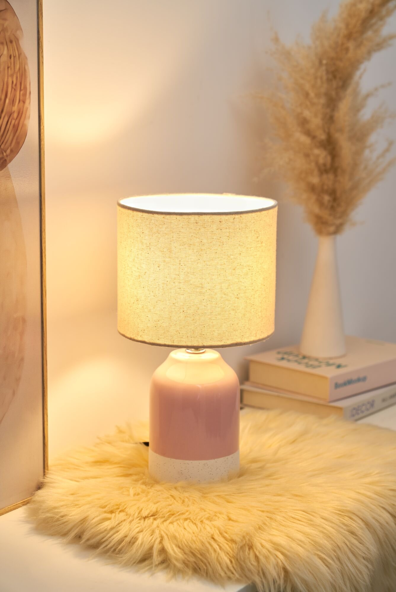 Pauleen Table luminaire Sandy Glow E14 max. 20W Cream/Pink