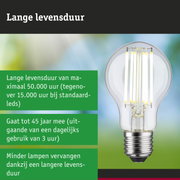 LED-lamp met lange levensduur in hand, energiezuinige LED-verlichting