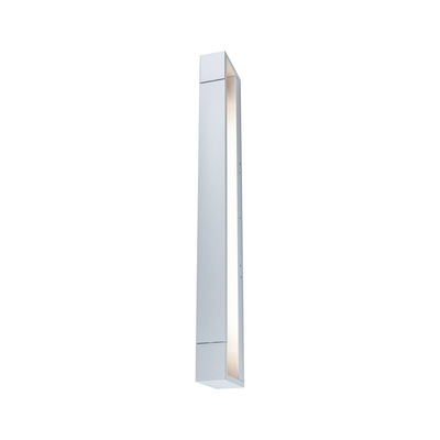 Moderner Aluminium-Wandleuchter in Silber mit integriertem LED-Licht für Innenräume