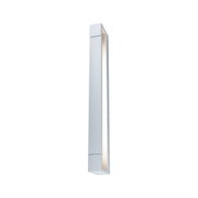 Moderner Aluminium-Wandleuchter in Silber mit integriertem LED-Licht für Innenräume