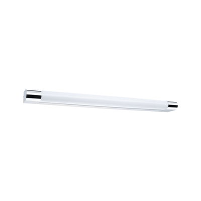 Moderne witte LED-wandlamp met chromen uiteinden, energiezuinige binnenverlichting