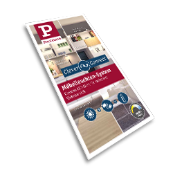 Folder voor Paulmann Clever Connect meubelverlichtingssysteem met bediening en app-functies