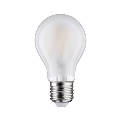 Classic frosted glass light bulb with E27 metal base for energy-efficient lighting solutions