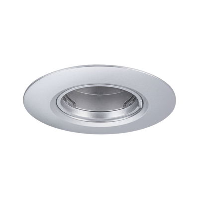 Runder Einbaustrahler aus silbernem Aluminium für LED-Beleuchtung im modernen Design