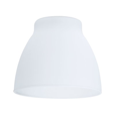 Abat-jour en verre blanc à surface lisse pour luminaires LED modernes au plafond