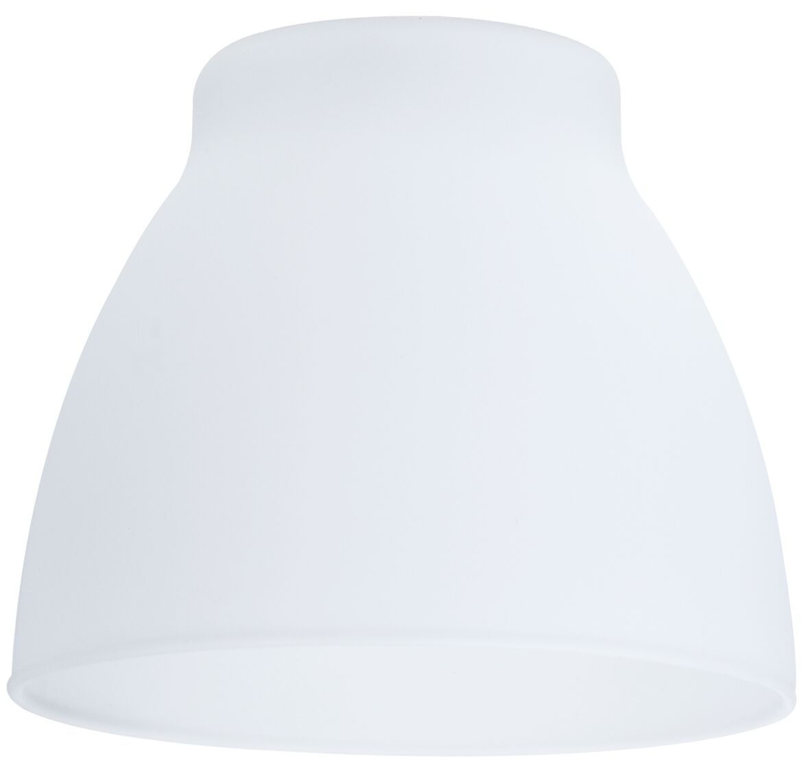 Witte glazen lampenkap met glad oppervlak voor moderne binnenverlichting