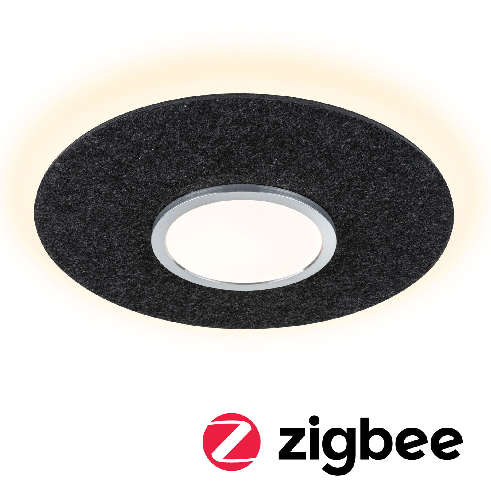 Plafonnier LED Smart Home Zigbee 3.0 Tulga Tunable White 2000lm / 850lm 19 / 1x9W Anthracite gradable