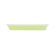 Panneau LED de plafond plat blanc avec surface lumineuse verte pour éclairage moderne