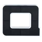 Luminaire LED encastré rectangulaire noir avec cadre blanc en plastique pour éclairage moderne
