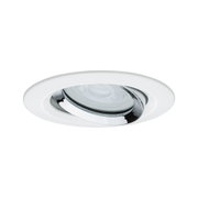 Boîtier rond encastré en plastique blanc avec réflecteur réglable pour éclairage LED