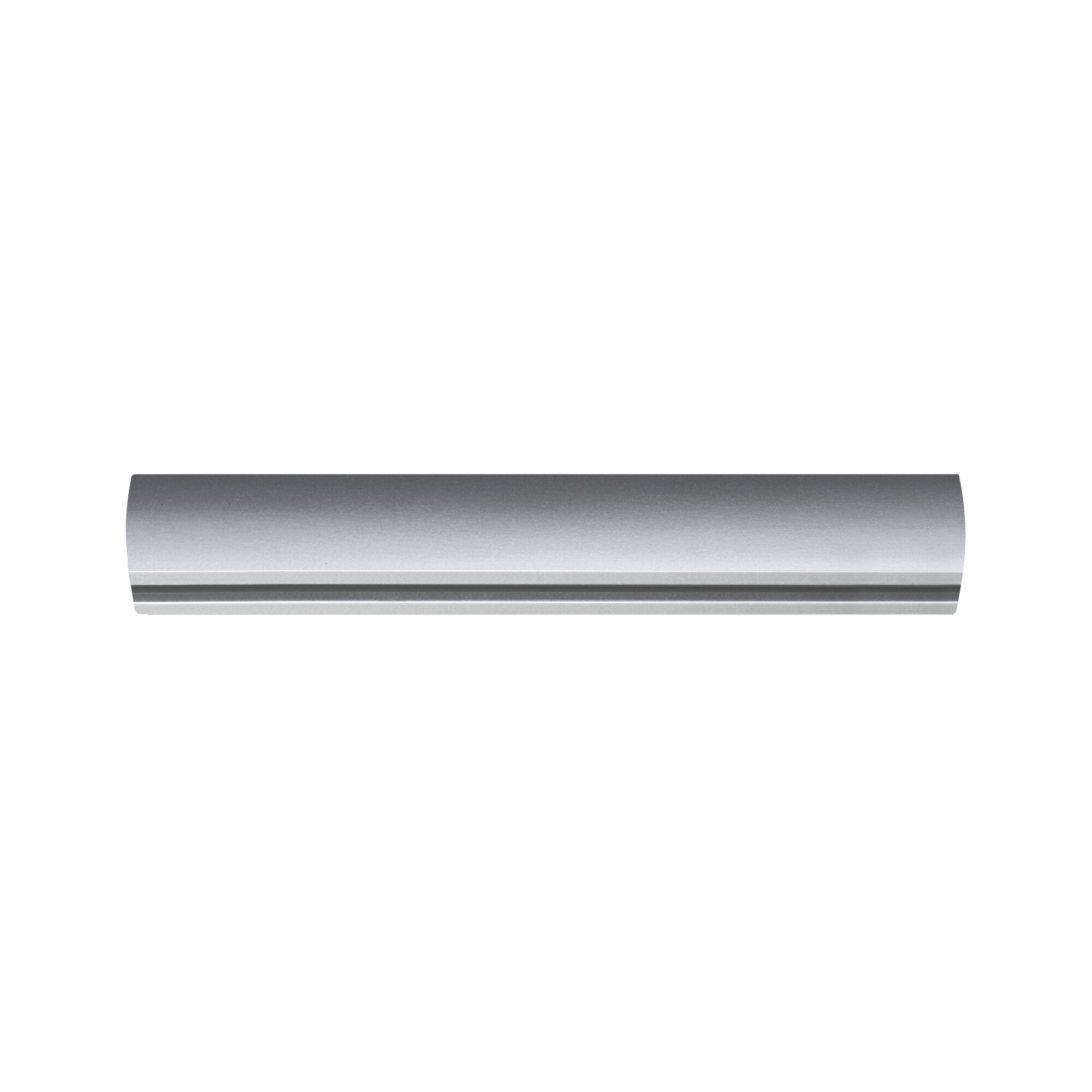 Schlanke Aluminium-Wandleuchte in Silber mit modernem Design für energiesparende LED-Beleuchtung
