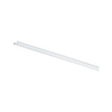 Transparent white plastic cover for LED track lighting, suitable for modern lighting systems