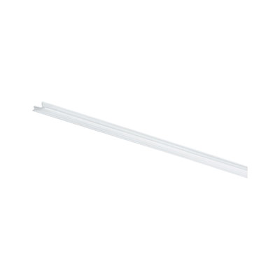 Transparent white plastic cover for LED track lighting, suitable for modern lighting systems