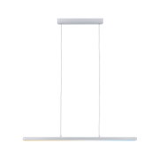 Moderne weiße LED-Pendelleuchte aus Metall mit dimmbarer Lichtfunktion für Wohnräume
