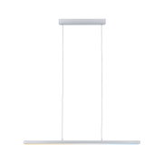 Modern white metal LED pendant light with dimmable feature for living room lighting