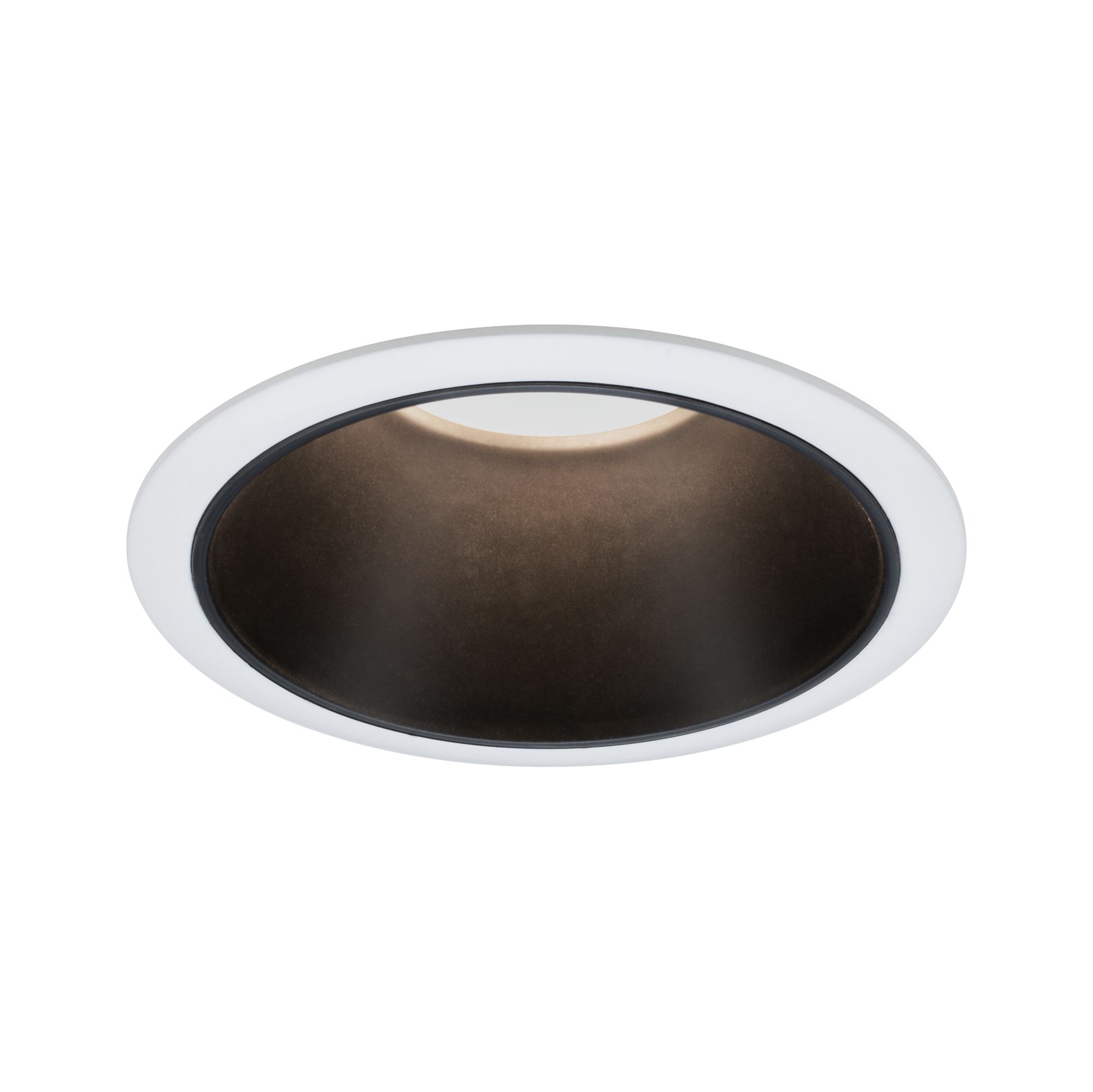 Downlight Cole round 88mm GU10 max. 10W 230V dimmable White/Black matt Round white LED recessed housing with black inner ring for modern ceiling lighting fixture