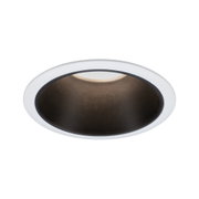Boîtier d'encastrement LED rond blanc avec anneau intérieur noir pour éclairage de plafond moderne