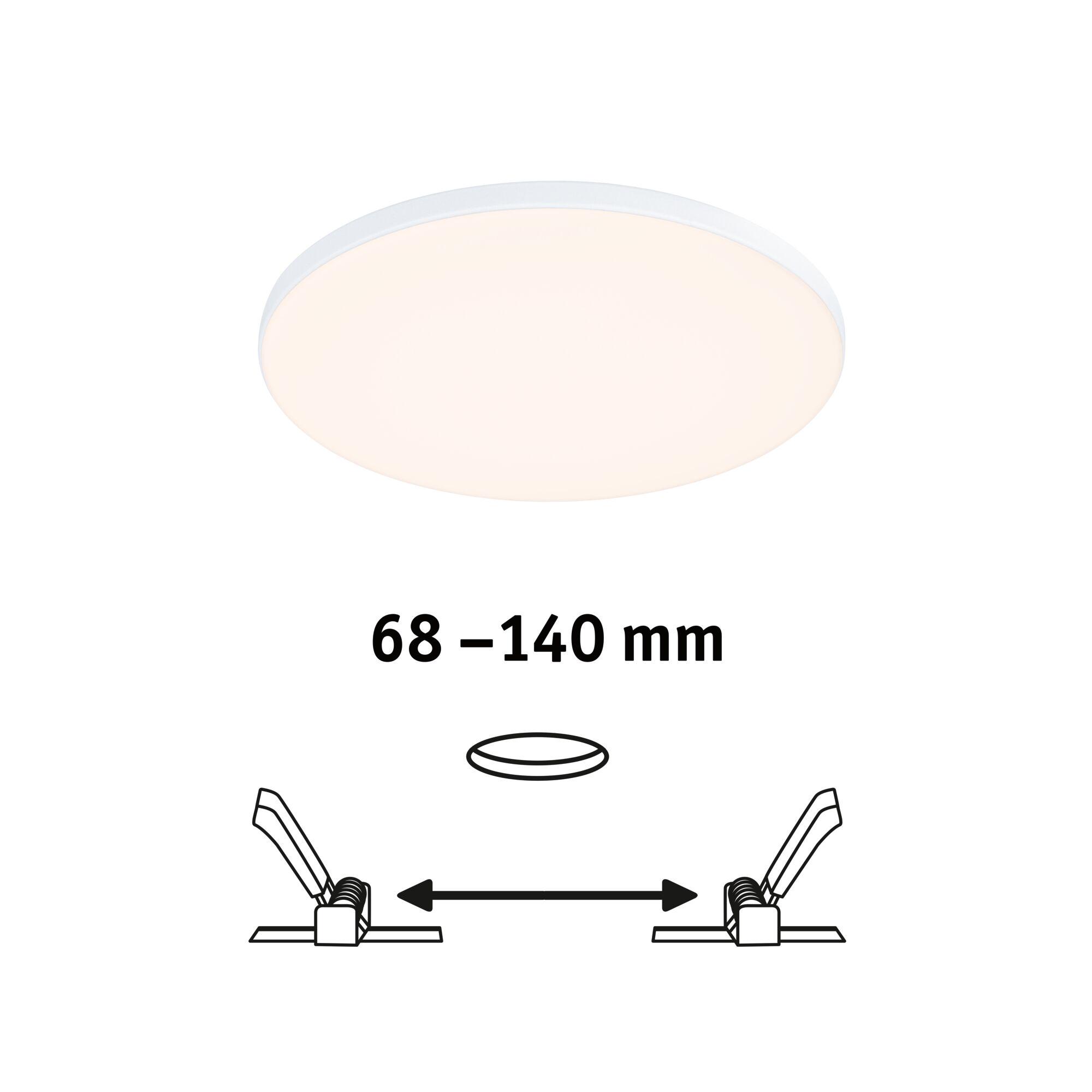 Round white LED ceiling light with warm white glow and slim design for modern indoor lighting