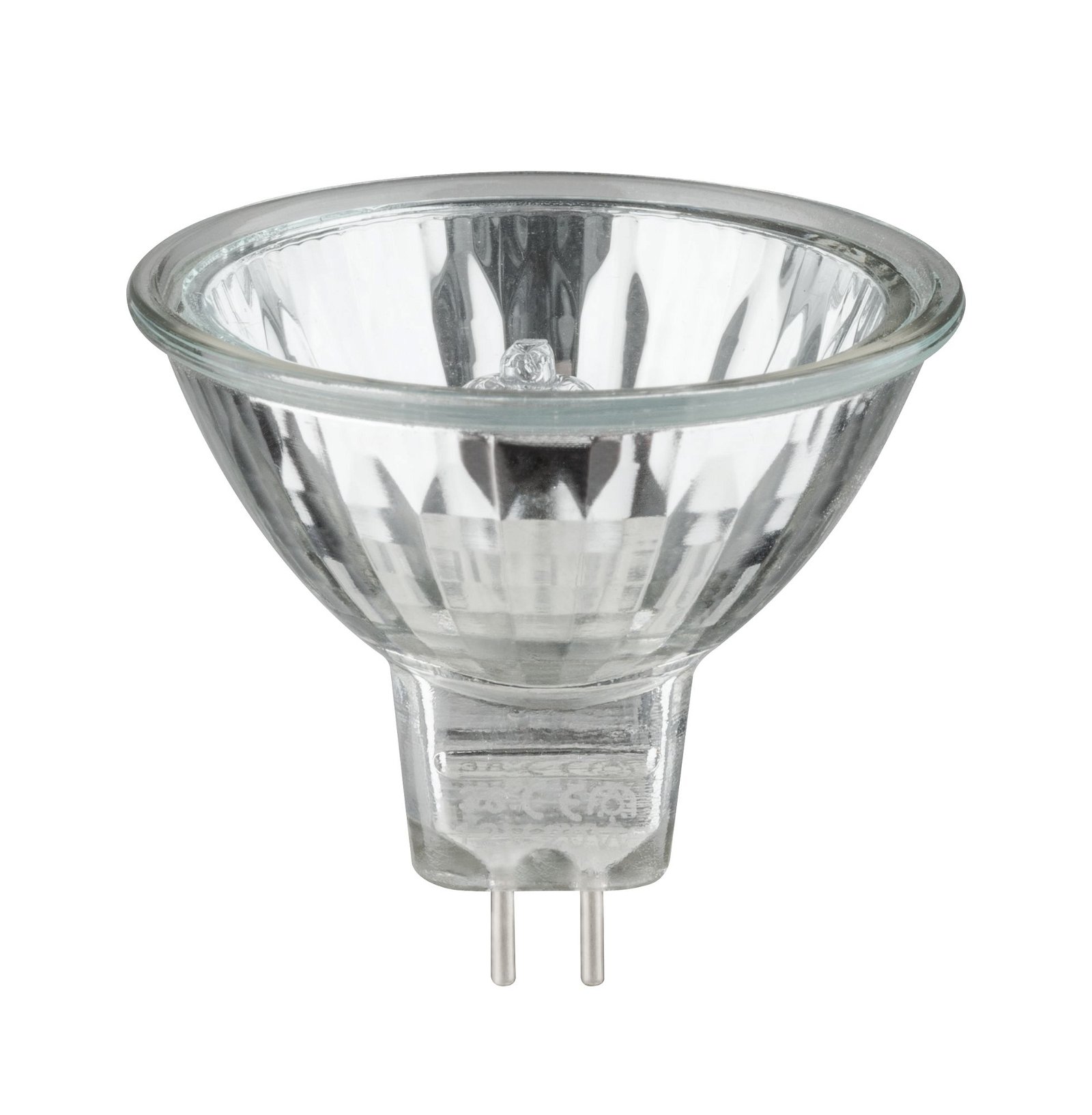 Low-voltage halogen reflector lamp, security 20 W GU5.3, silver 12 V