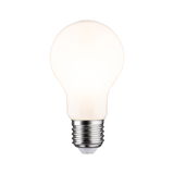 Ronde LED-lamp met mat wit glas en E27-fitting voor energiezuinige verlichting