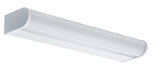 Applique murale LED blanche en plastique avec design arrondi pour éclairage intérieur moderne