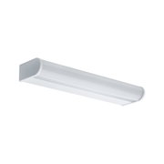 Witte LED-wandlamp van kunststof met afgerond ontwerp voor moderne binnenverlichting