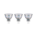 Drie heldere halogeen reflector lampen met GU5.3 fitting voor energiezuinige verlichting