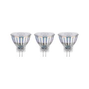 Drie heldere halogeen reflector lampen met GU5.3 fitting voor energiezuinige verlichting