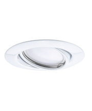 Weißer Einbaustrahler aus Metall mit schwenkbarem Design für flexible LED-Beleuchtung
