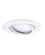 Spot encastré blanc en métal avec inclinaison réglable pour éclairage LED flexible
