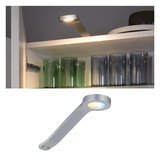 Moderner silberner LED-Unterbauleuchte mit warmweißem Licht für Küchenregalbeleuchtung