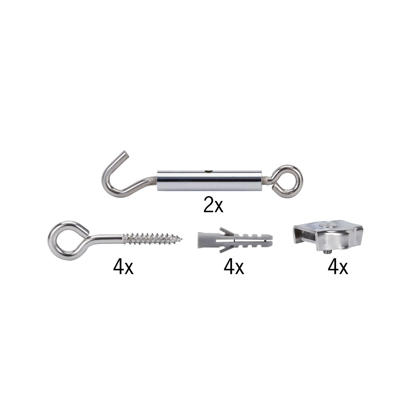 Cable system installation set Support Chrome