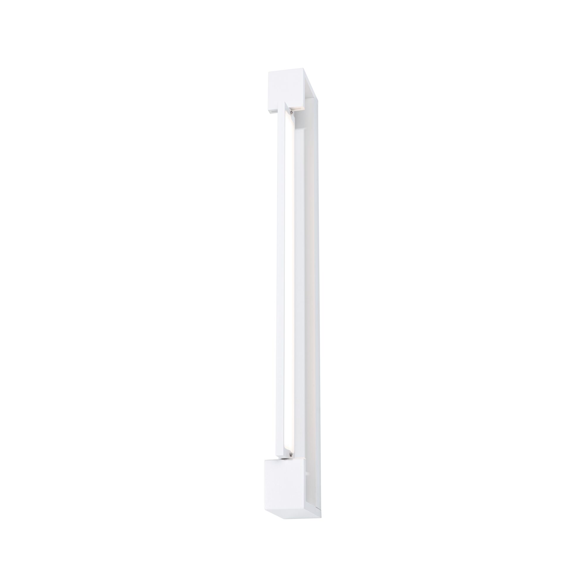 Slim white metal LED wall light with modern design for indoor lighting solutions